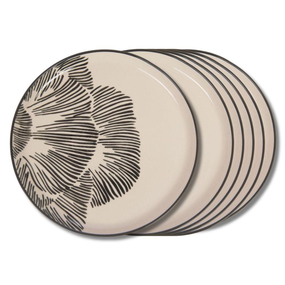 Assiette plate Eva 26 cm (lot de 6), AMADEUS