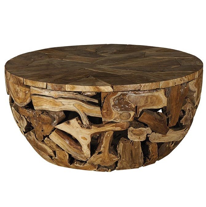 Table basse exotique bois de teck CANADA, PIER IMPORT