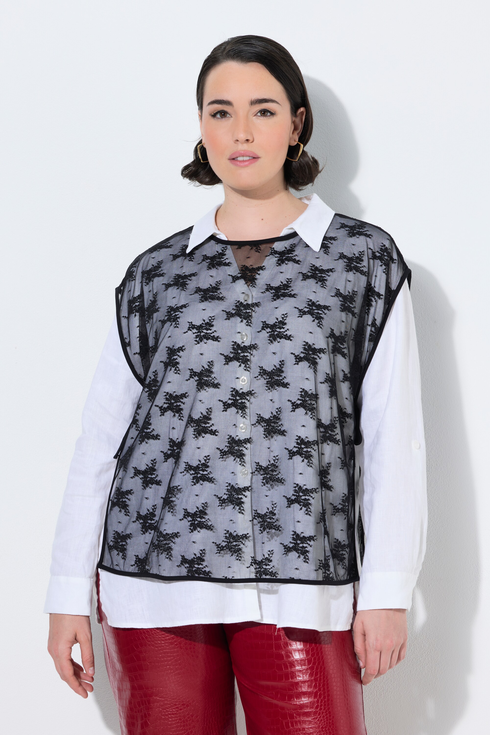 Pull sans manches avec dentelle, ULLA POPKEN
