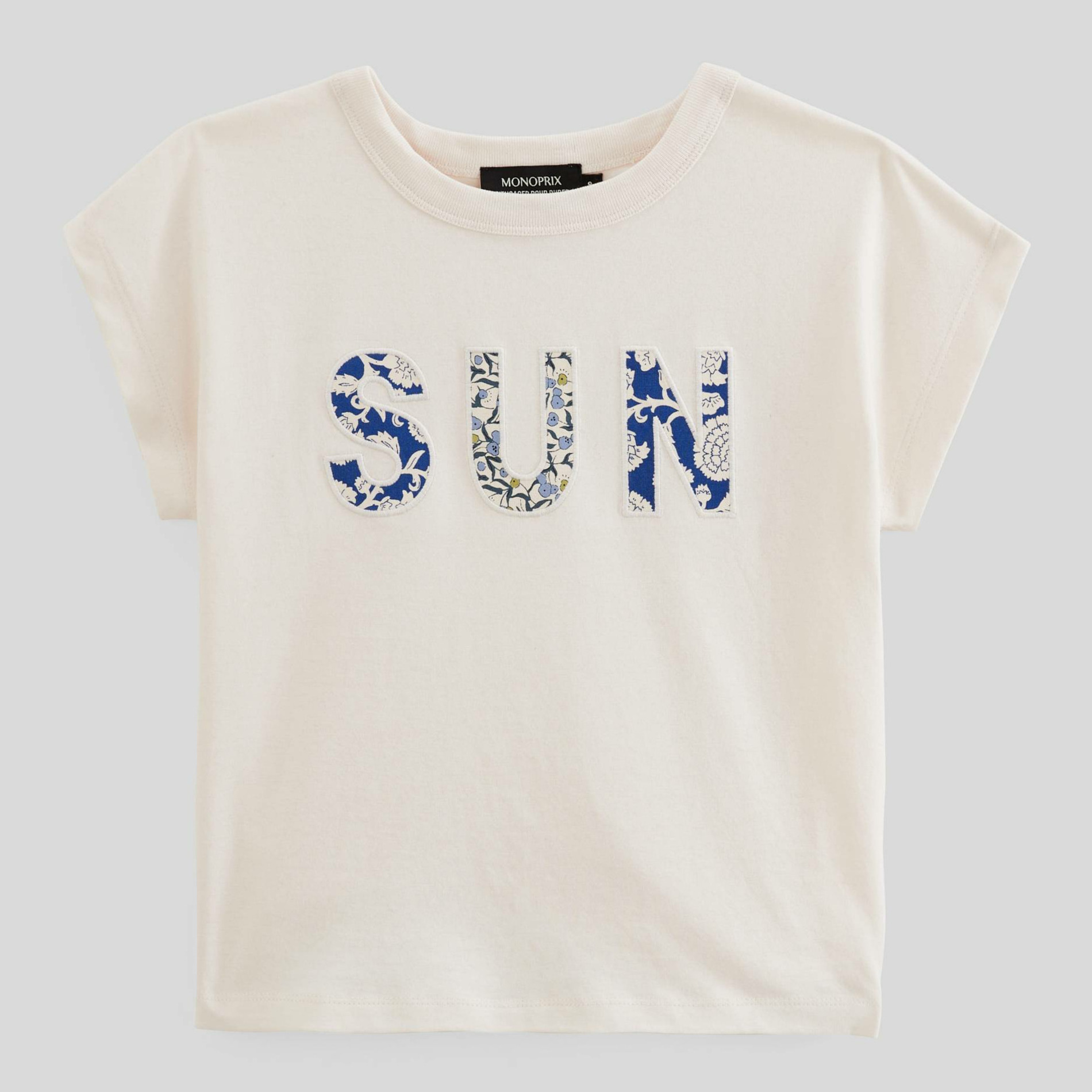 T-shirt à inscription en coton BIO GOTS, MONOPRIX