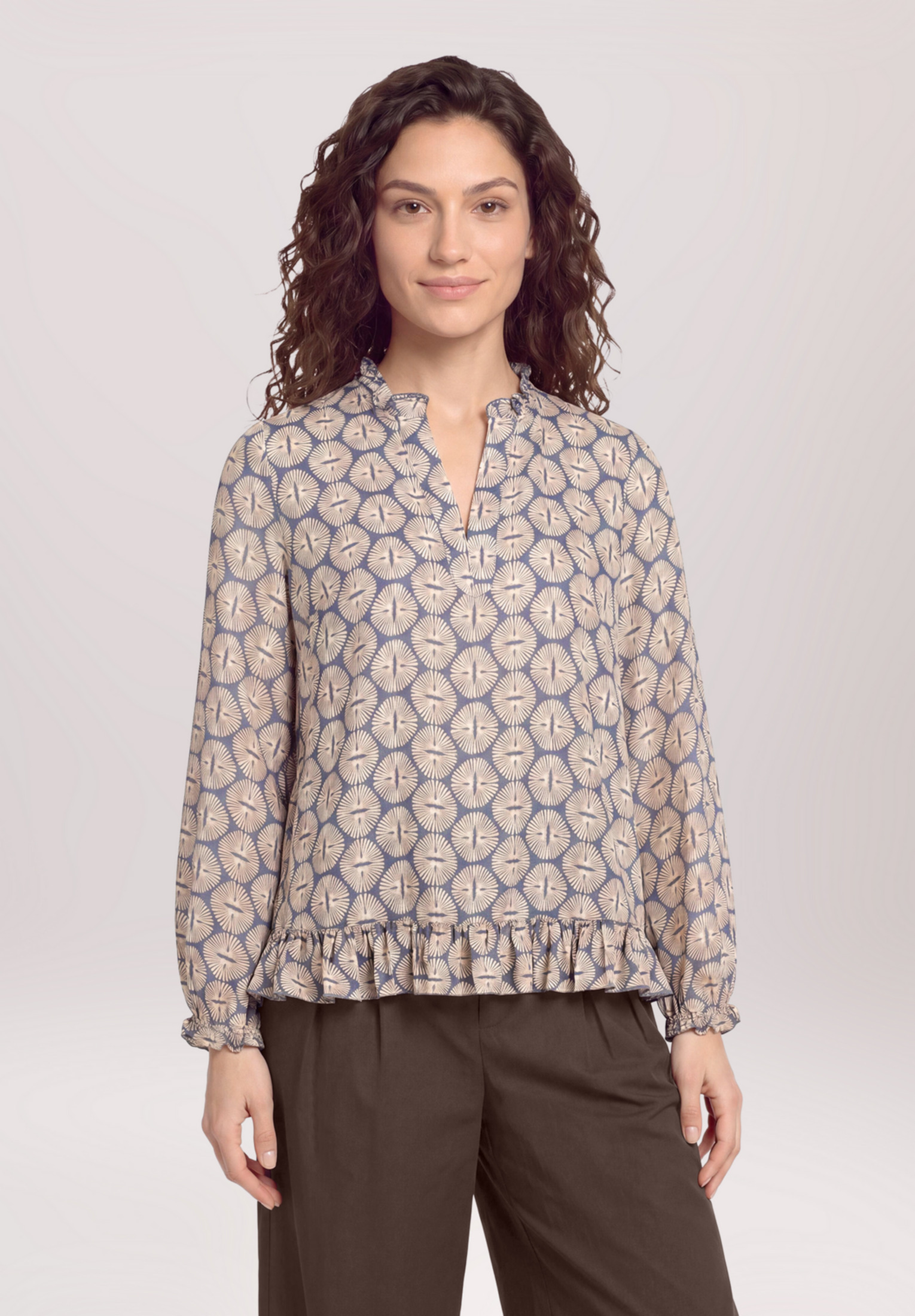 Blouse casual à fronce, CARTOON
