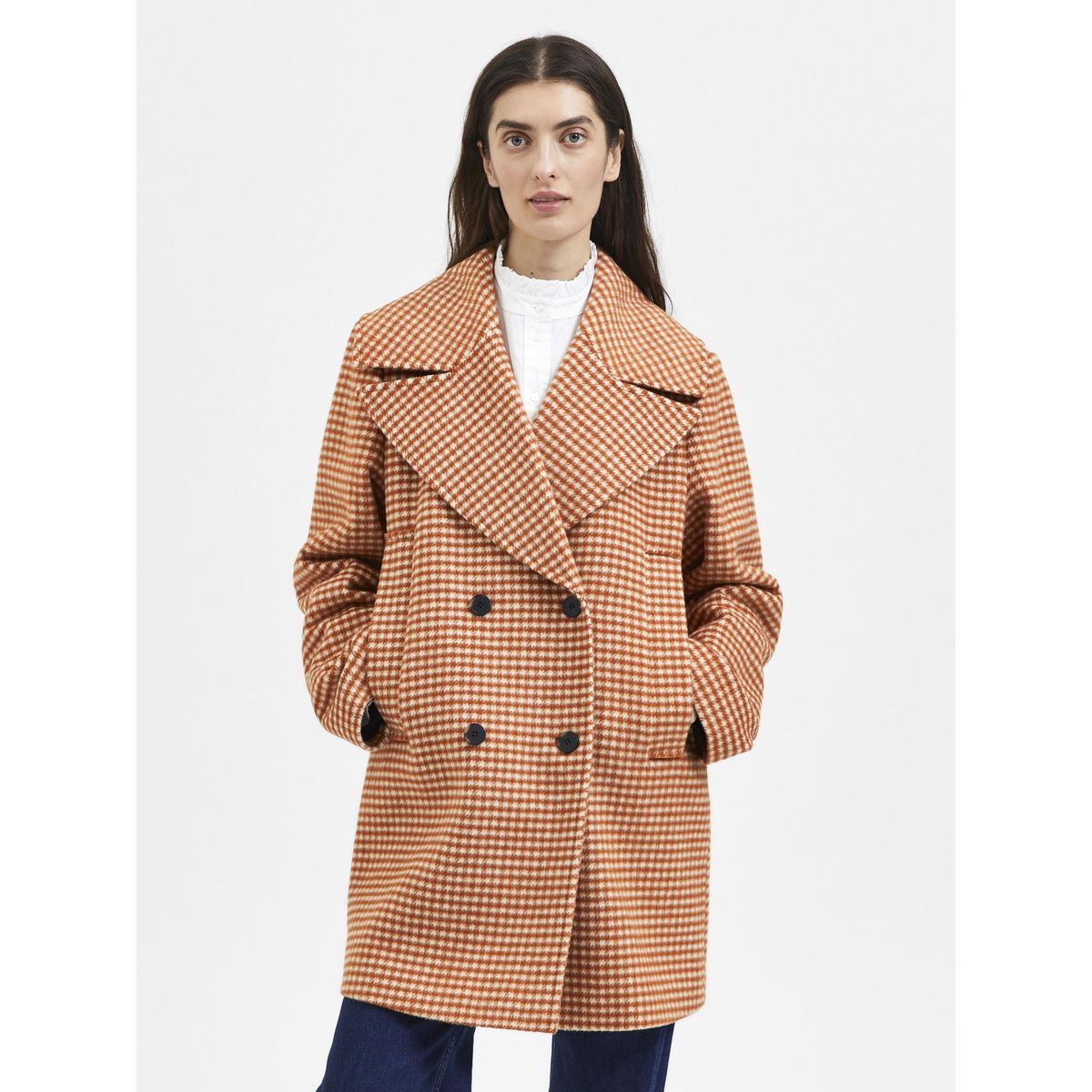 Manteau carreaux rouge 2025