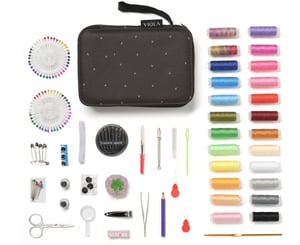 Kit De Couture 295 Pièces - 50 Couleurs De Fil, Ciseaux Ergonomiques, Aiguilles, Dé à Coudre... Tout Inclus !