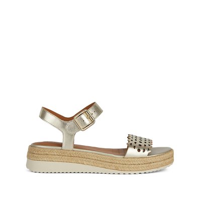 Eolie Leather Wedge Sandals GEOX