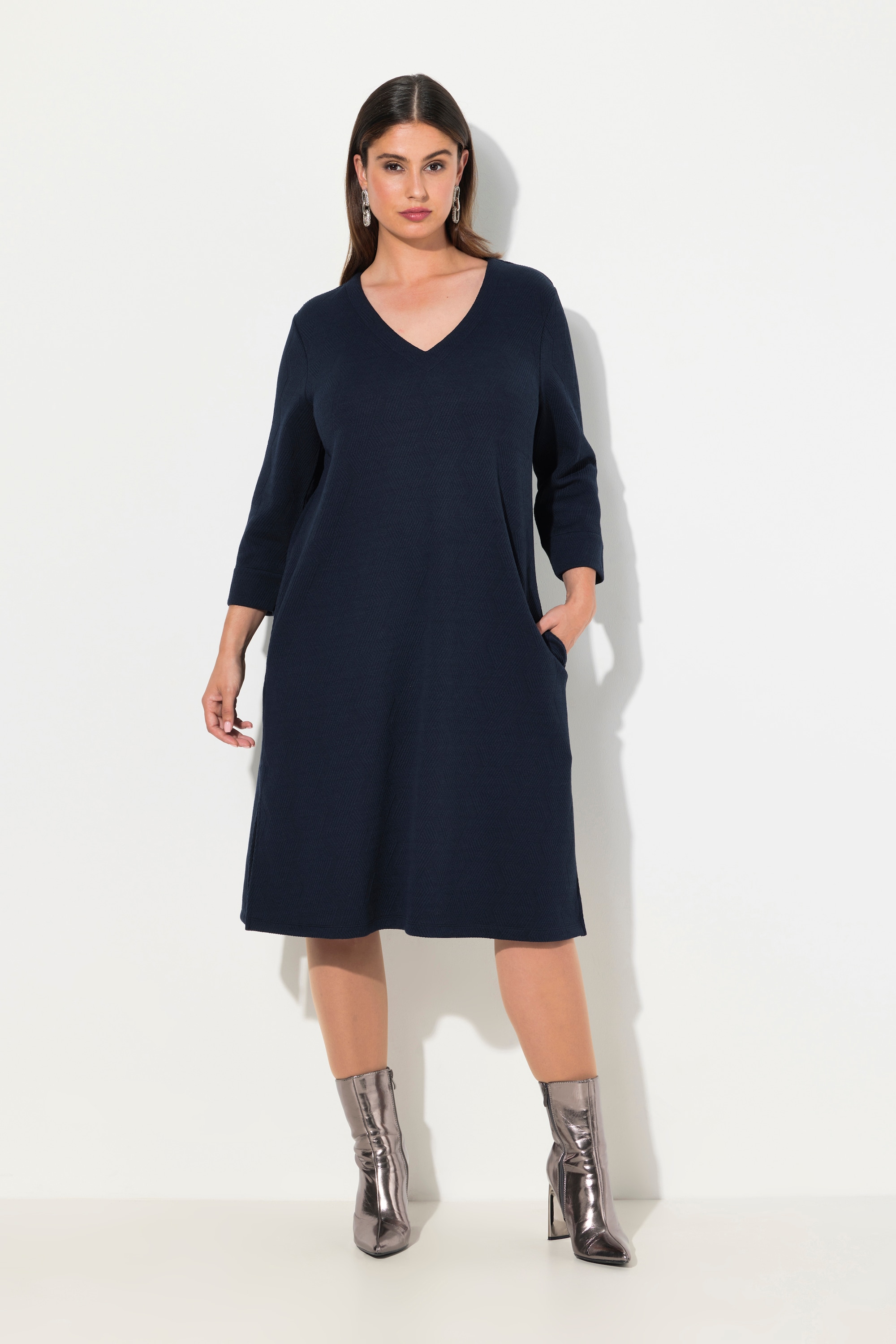 Robe en molleton, coupe évasée, ULLA POPKEN