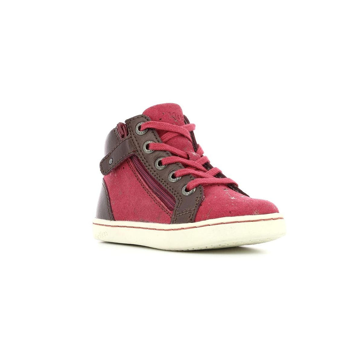 Sneakers hautes cuir lyluby marine Kickers La Redoute