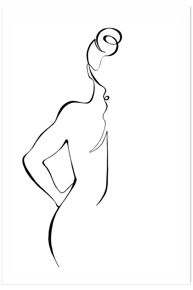 Affiche Croquis de femme, HEXOA
