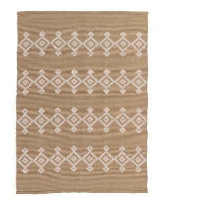 Geometric Style Natural Indoor/Outdoor Rug SO'HOME