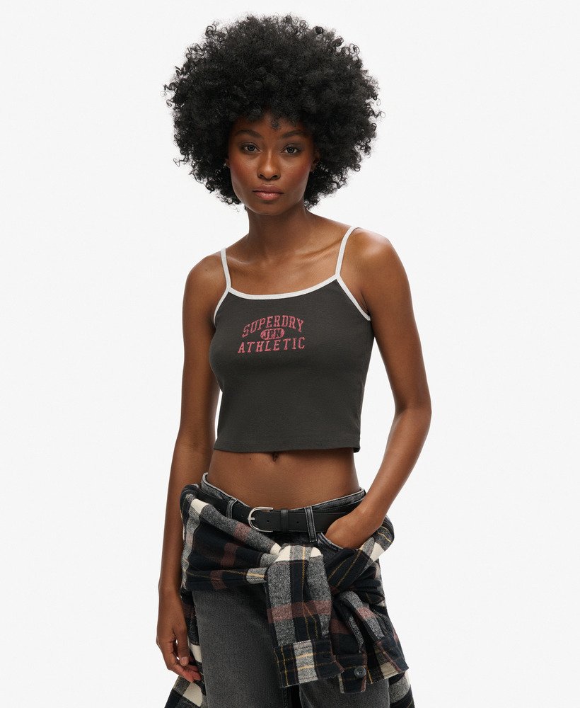 Athletic Essentials Crop Cami Top, SUPERDRY