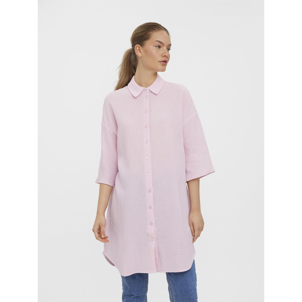 JDY - Chemise d'ensemble oversize - Rose pâle
