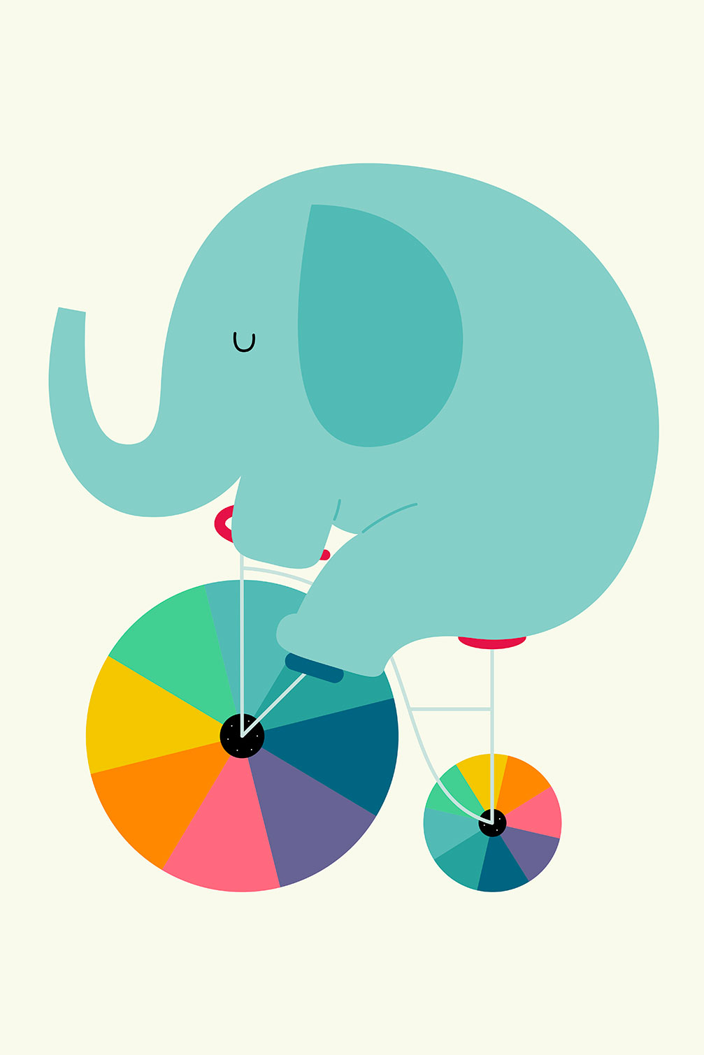 Tableau éléphant circle, HEXOA