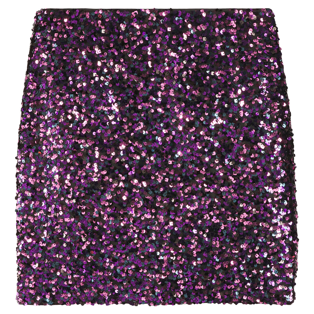 Sequin Straight Mini Skirt, LA REDOUTE COLLECTIONS