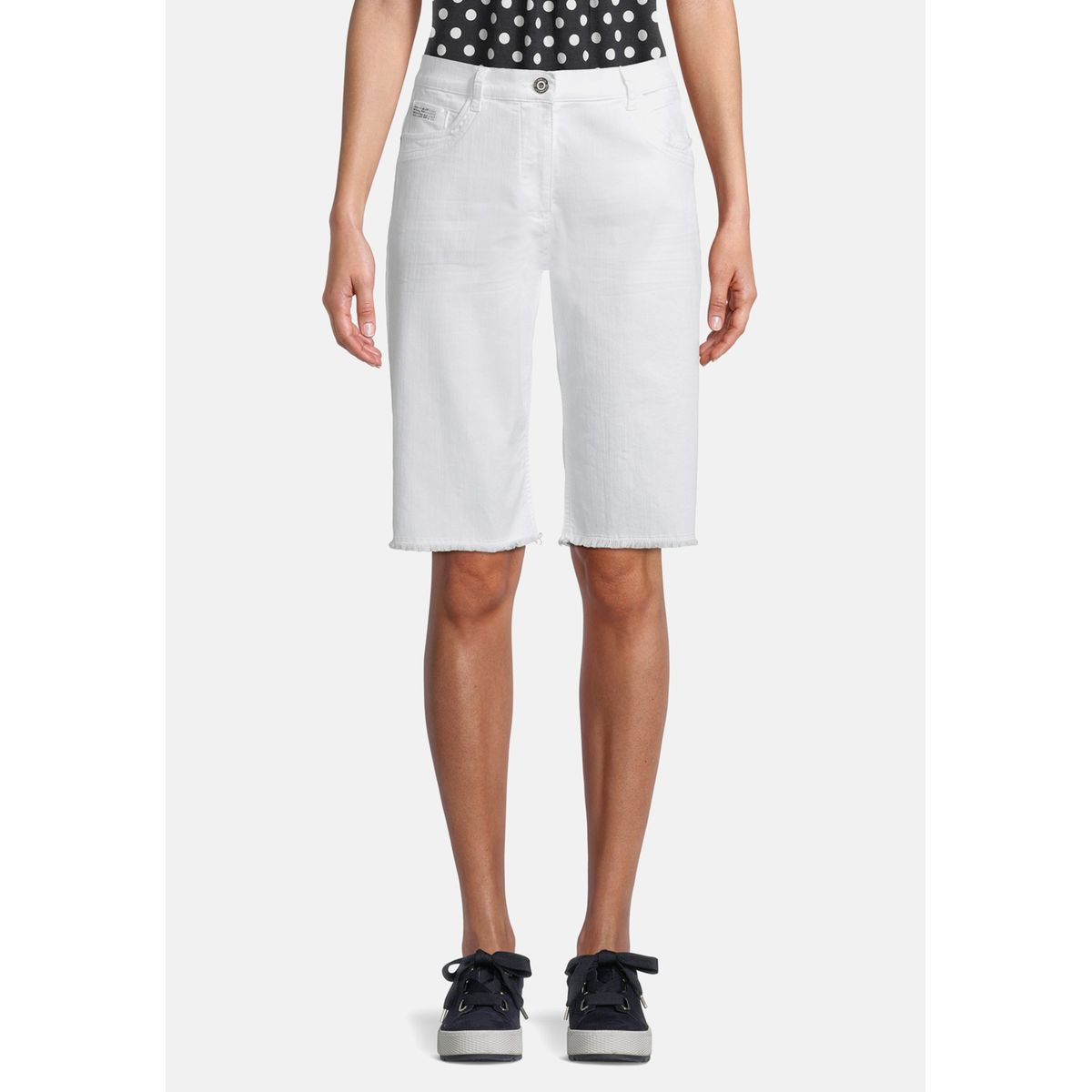 Shorts en jean à poches plaquées