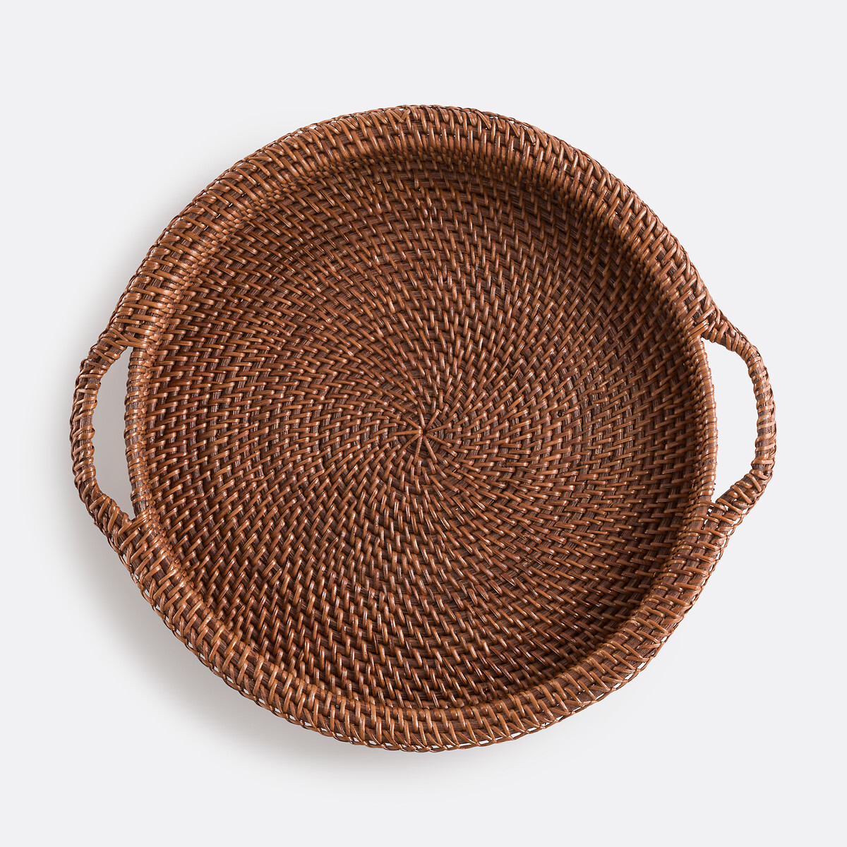 Rond geweven rotan dienblad, Taran