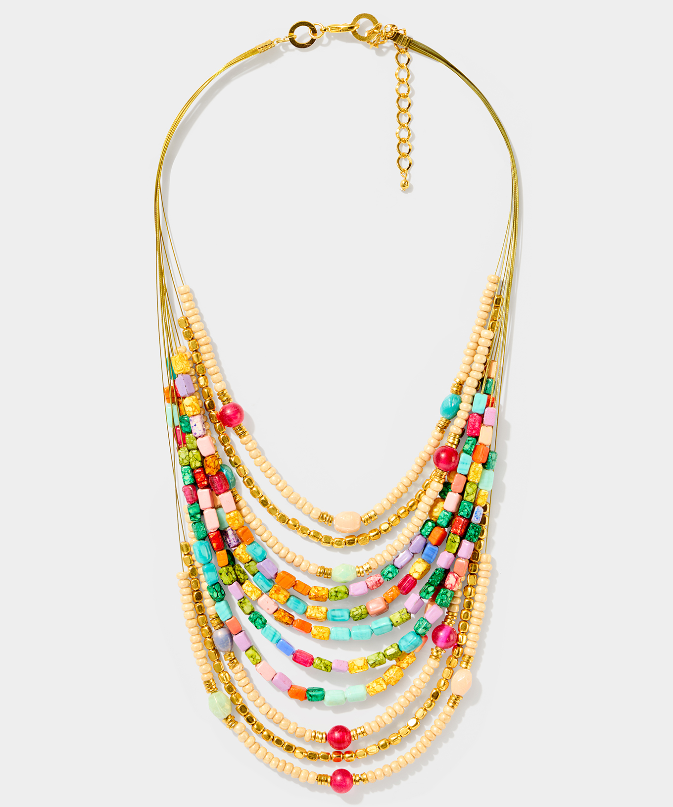 Collier à Rangs Perles Colorées, JOE BROWNS