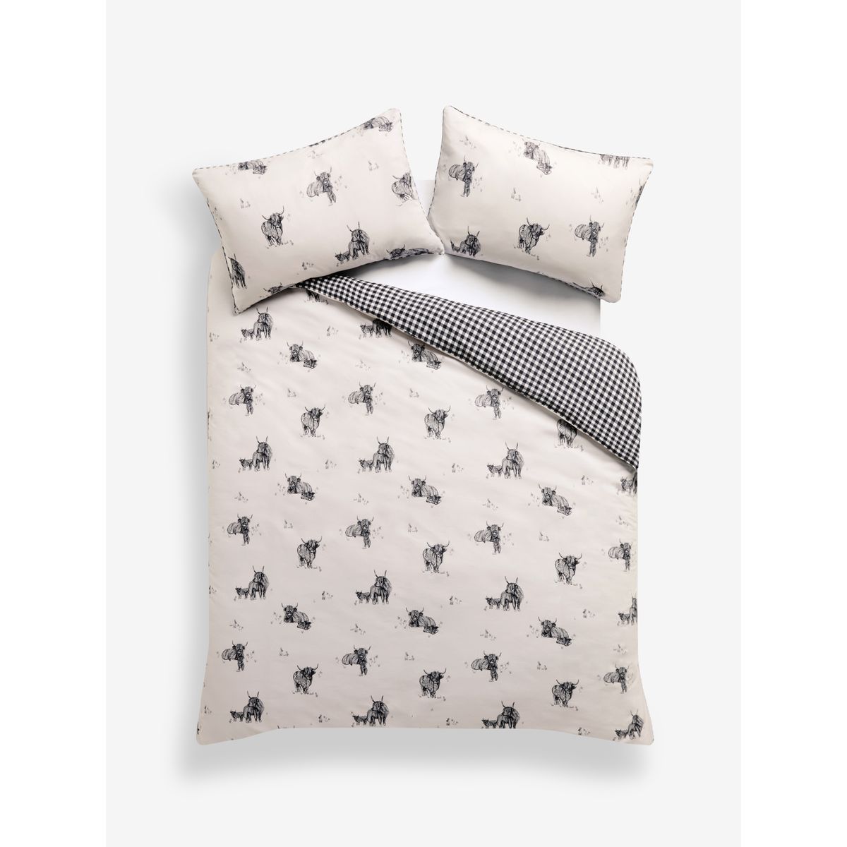 Housse couette/taie oreiller percale 200 fils, NEXT