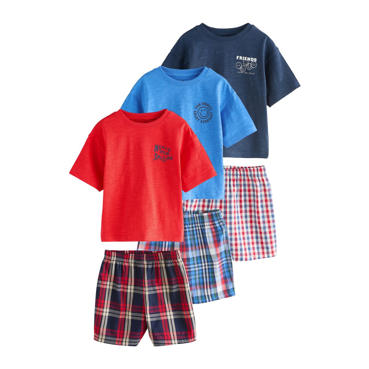 Pyjama short tissé, lot de 3, NEXT