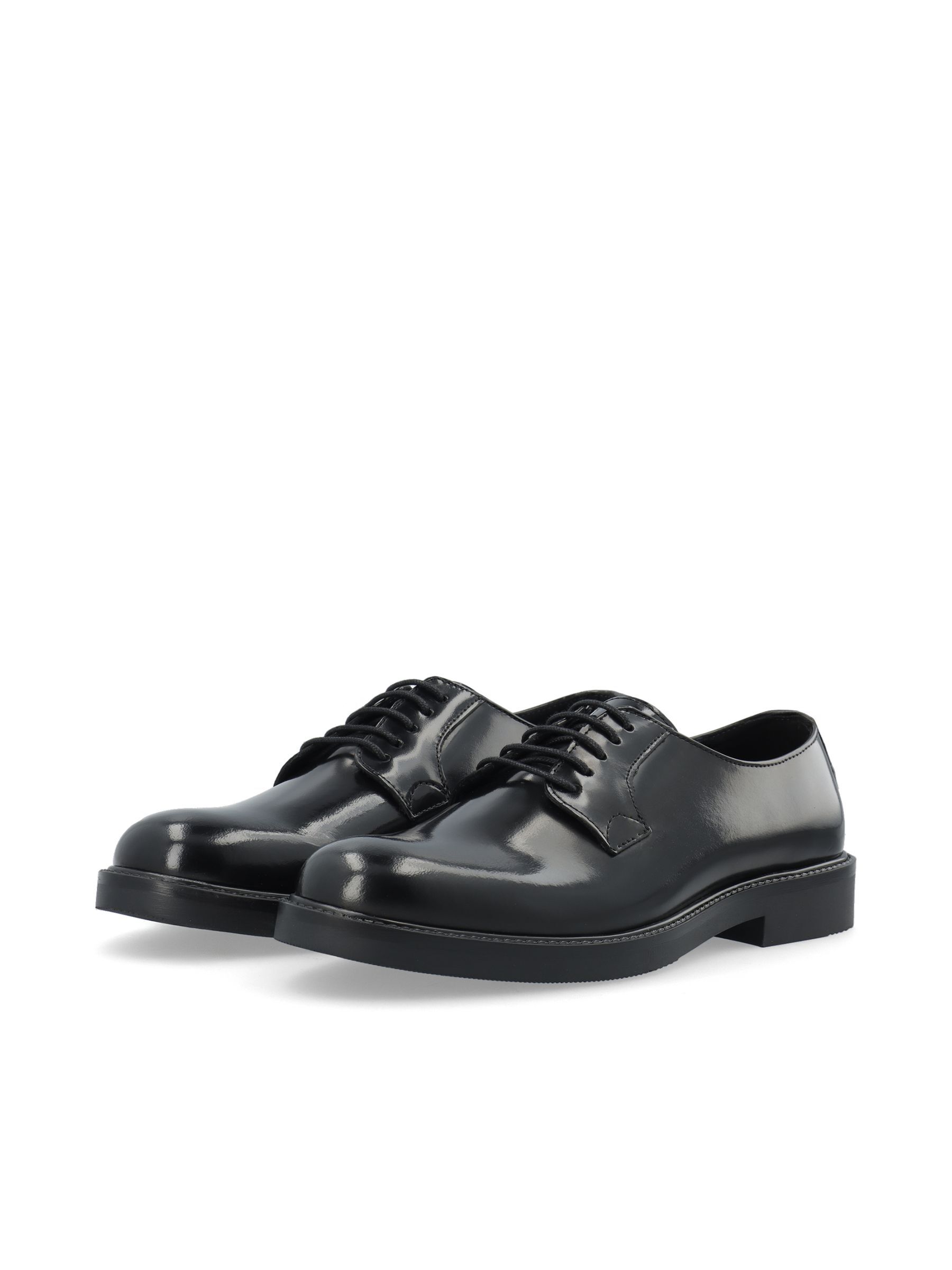 Derbies En Cuir, BIANCO