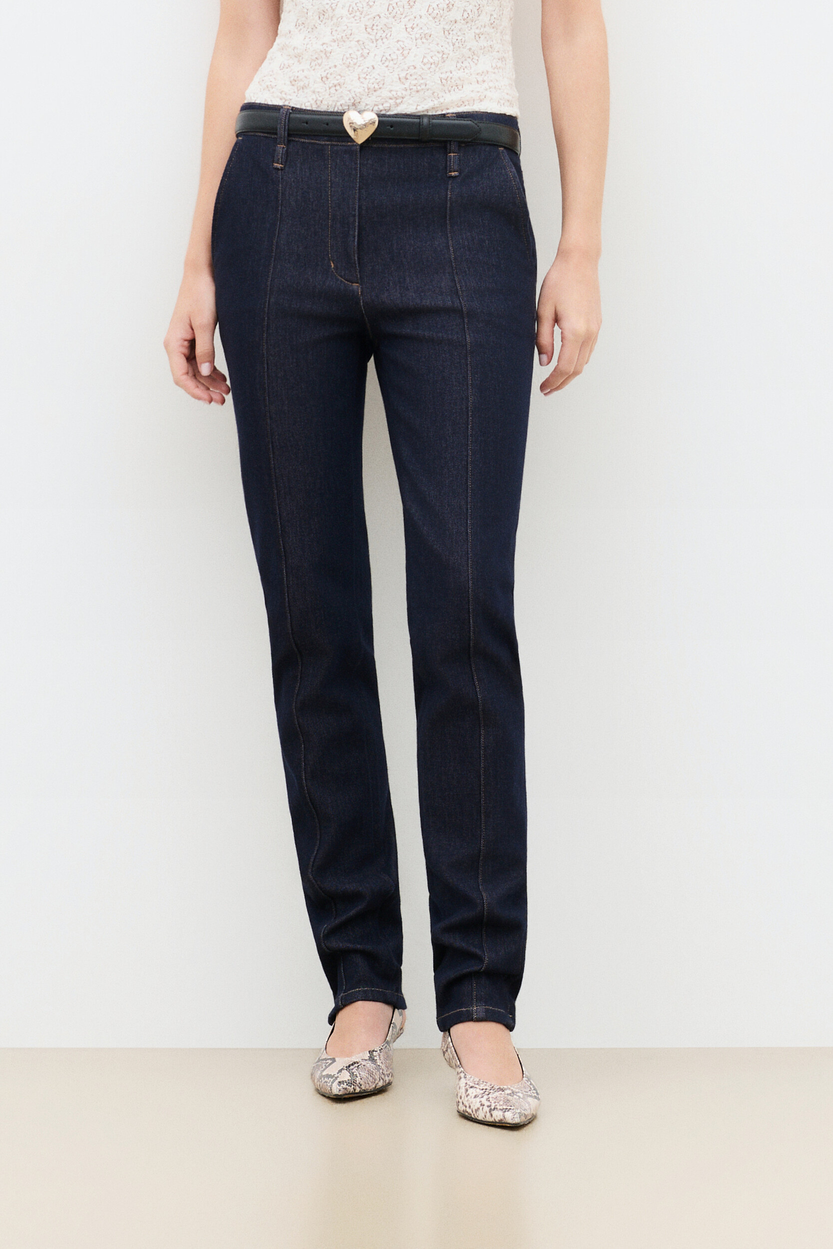 Pantalon slim moderne PWESLEYDENIM, CAROLL