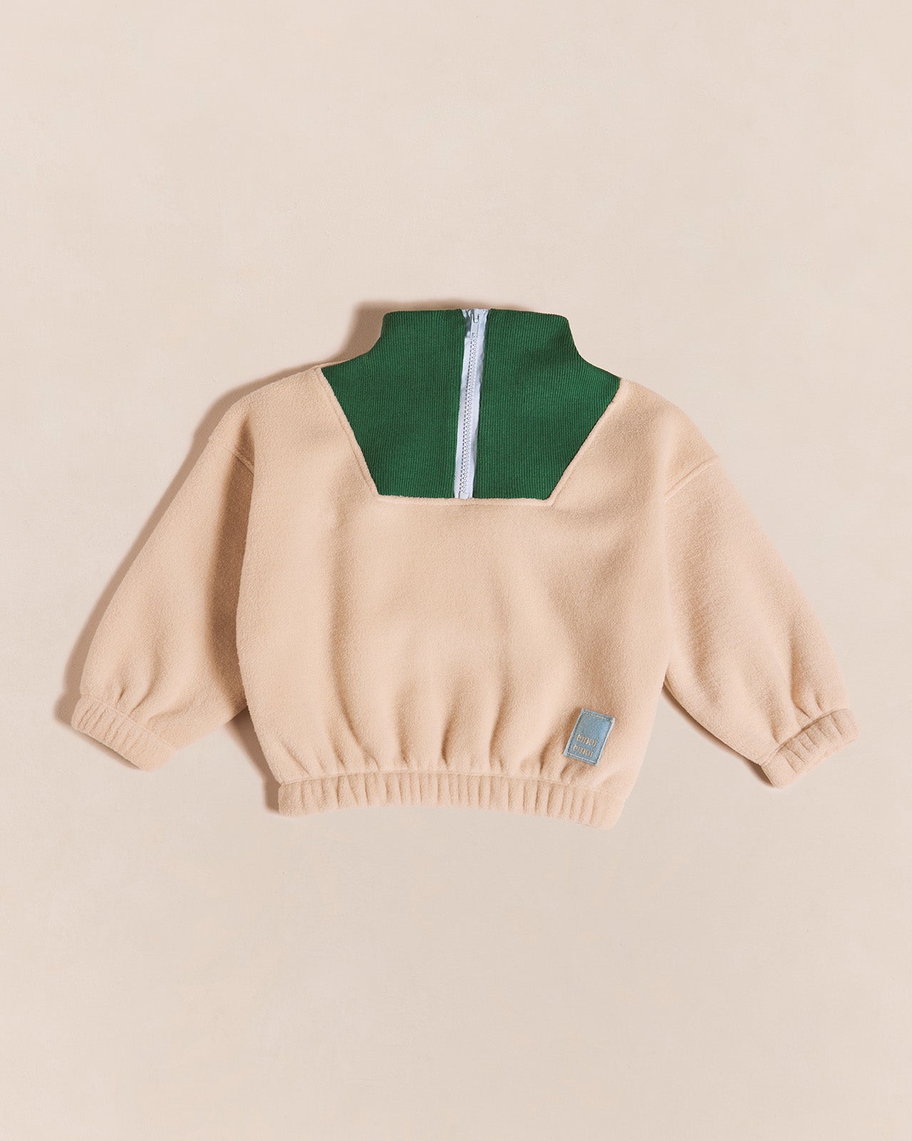 Sweat en polaire recyclée et col zippé, POLAIRE ZIPPÉE, EMOI EMOI
