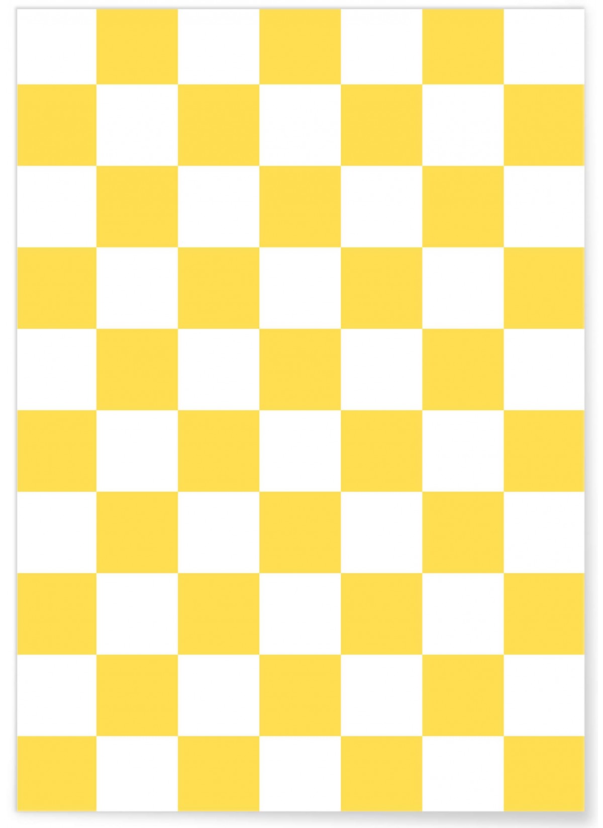 Affiche Damier Jaune, L'AFFICHERIE