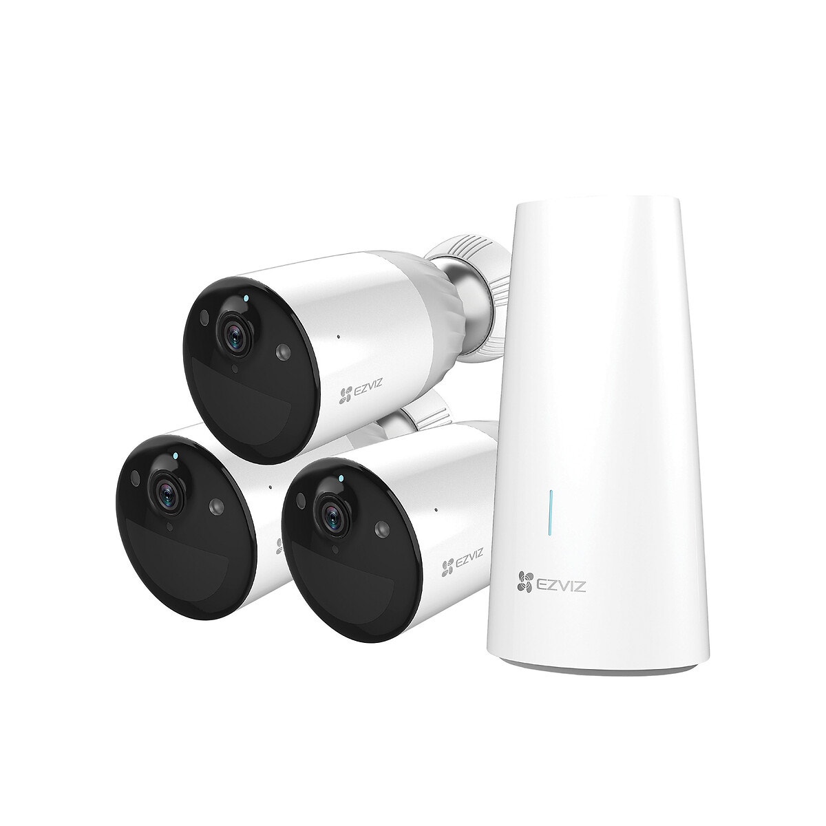 Caméra De Surveillance Wifi Bc1-b3 3cams. + Hub White Ezviz | La Redoute