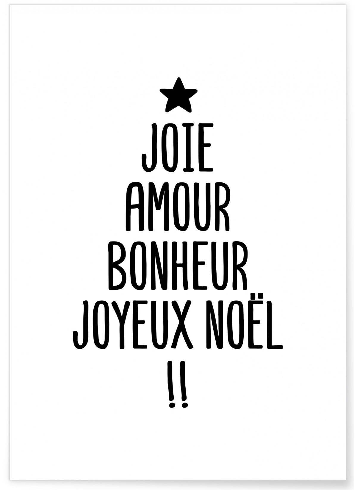 Affiche Joyeux Noël, L'AFFICHERIE