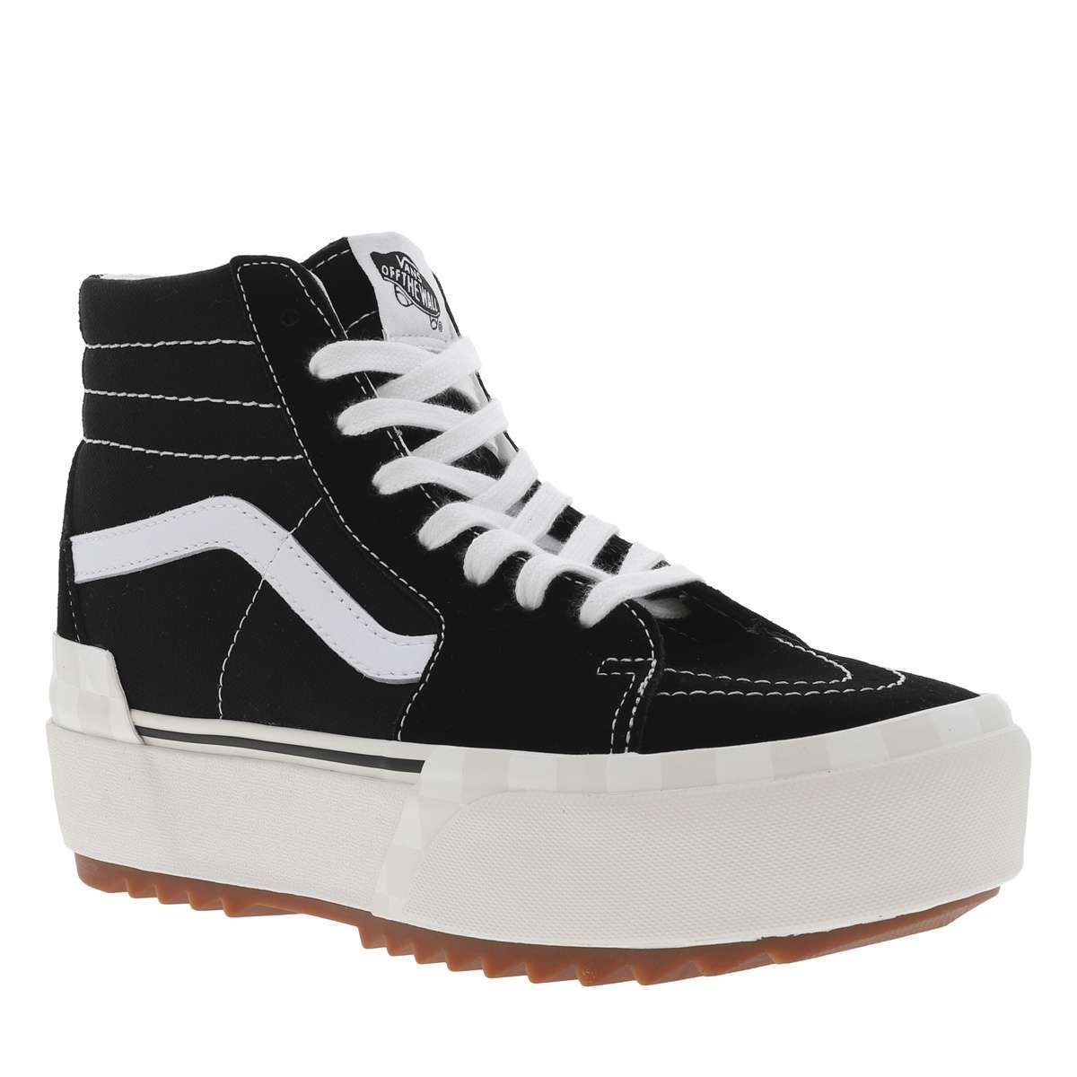 Vans a carreaux discount plateforme