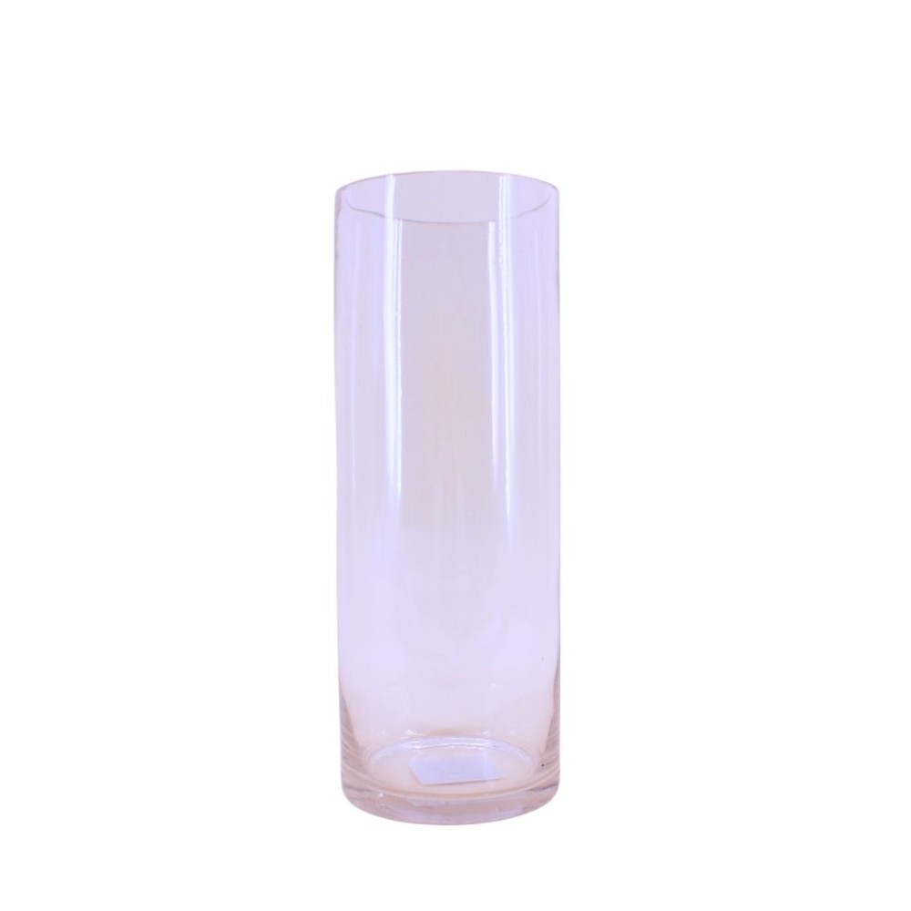 Vase cylindrique en verre, H40cm, ORNAMI