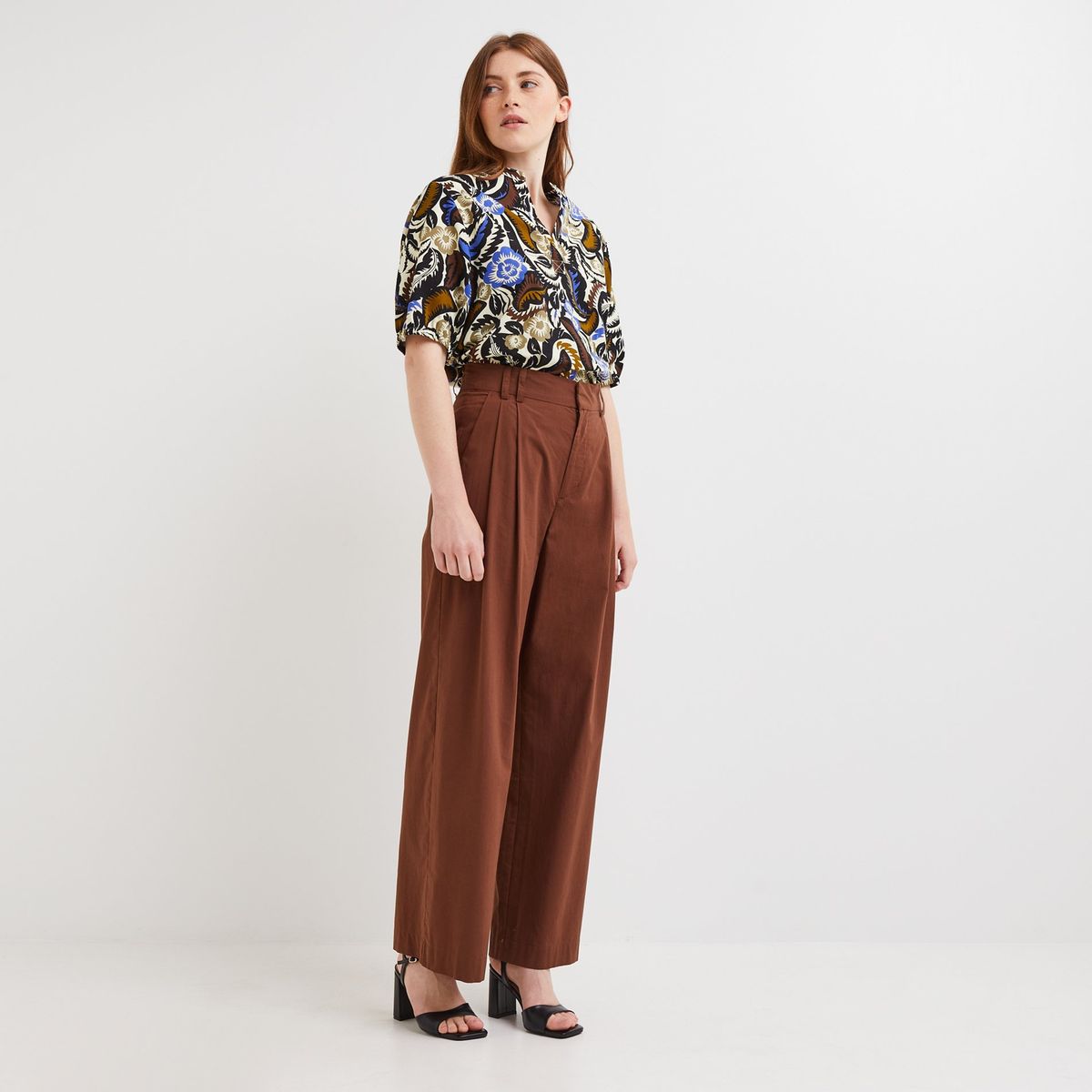 Pantalon Femme Noir Monoprix Taille 38 - état Très Bon, Coupe Straight, En Polyester Et Viscose