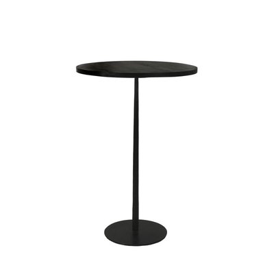 Table de bar ronde en bois et métal ø70cm - Bistro POMAX
