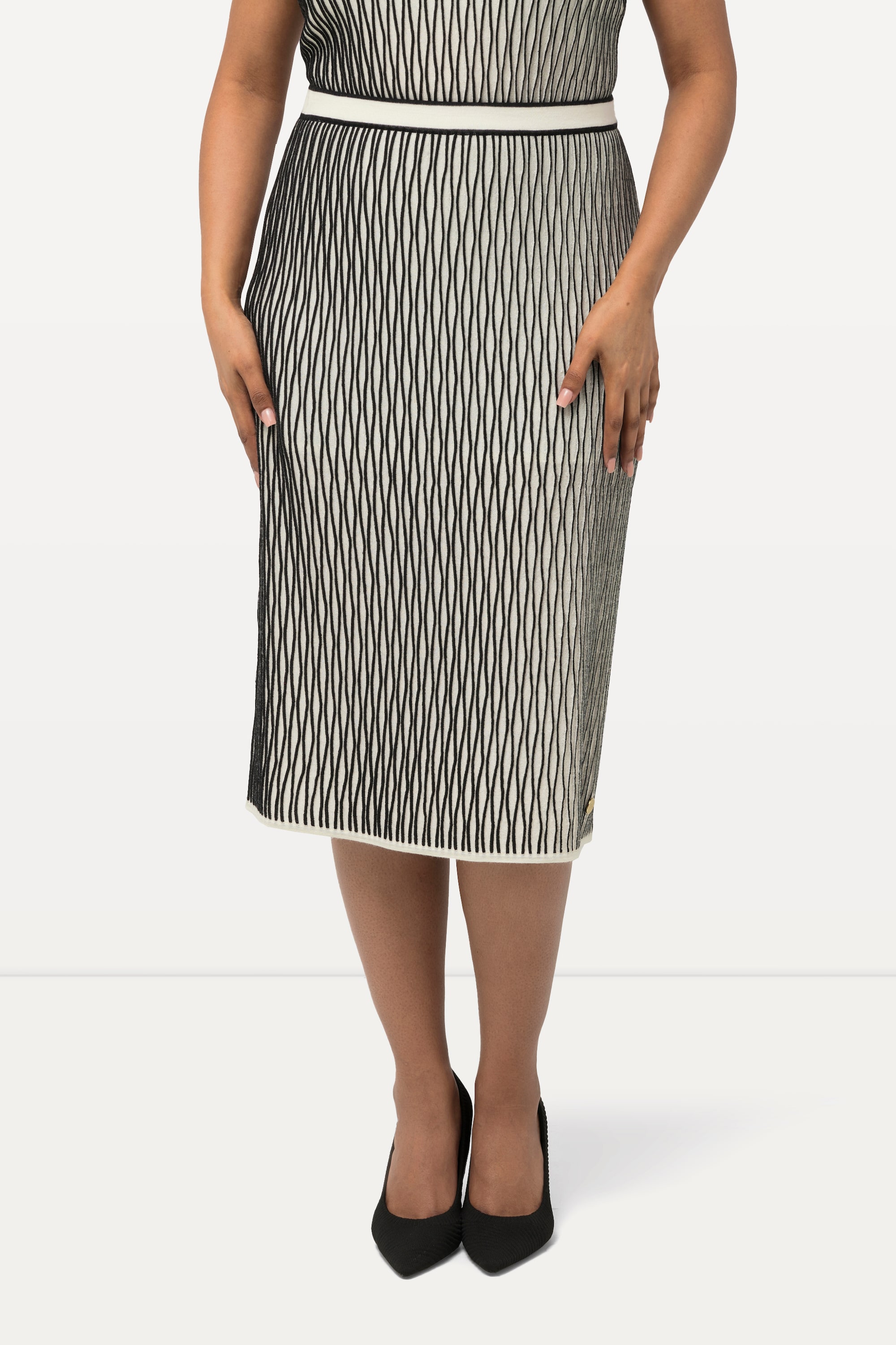 Jupe en maille avec taille élastique., ULLA POPKEN