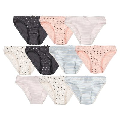 Pack of 10 Printed Knickers LA REDOUTE COLLECTIONS