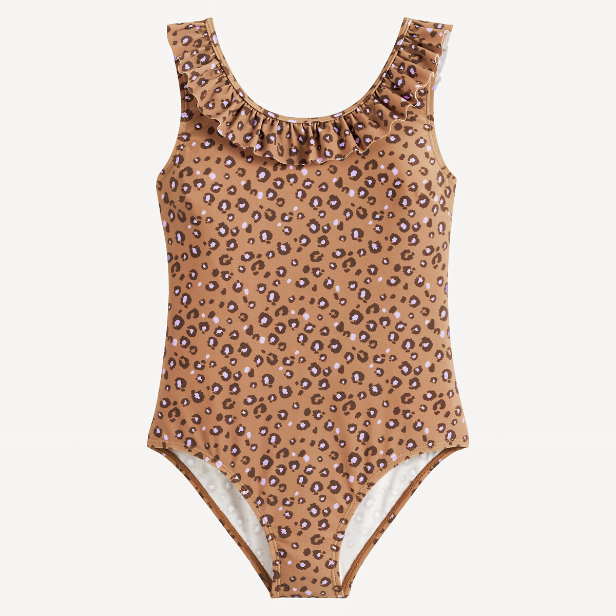 Animal Print 1 Piece Swimsuit (18 Months-14 Years), LA REDOUTE COLLECTIONS