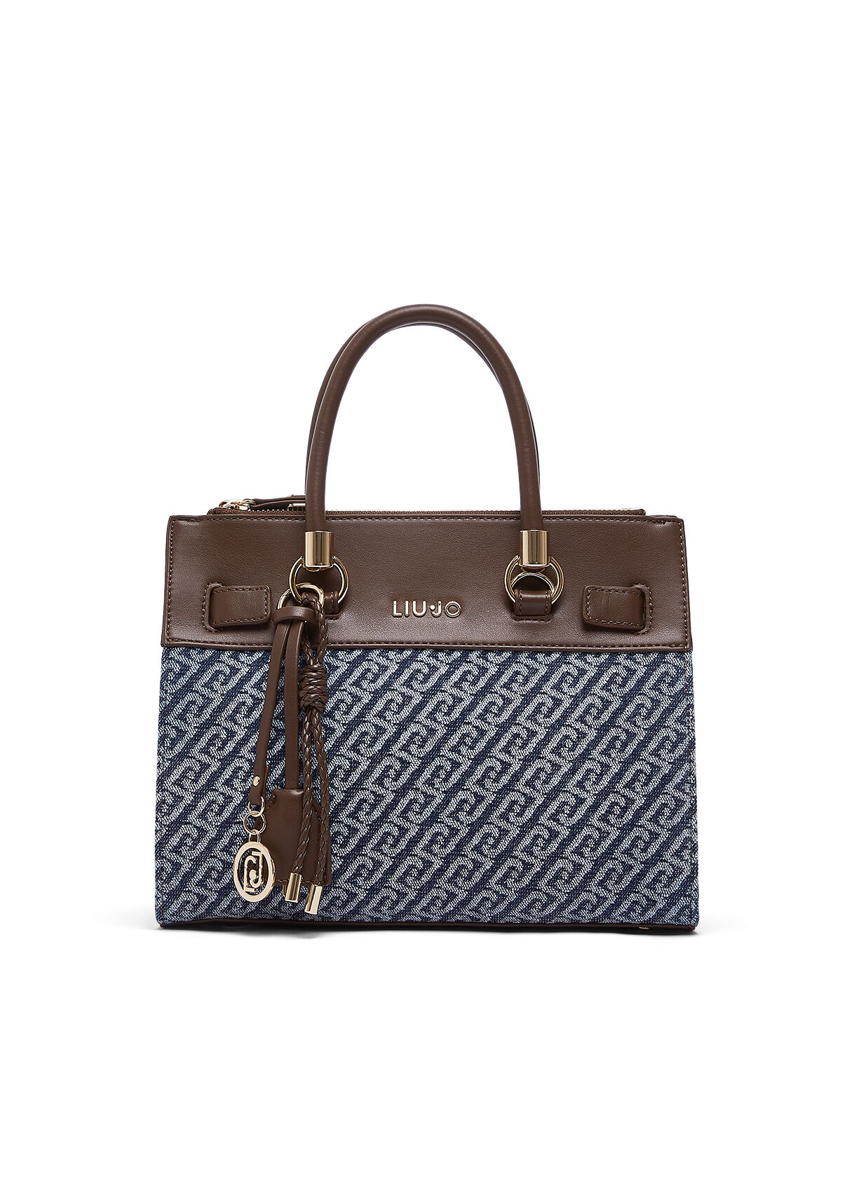 Sac satchel format petit effet denim, LIU JO