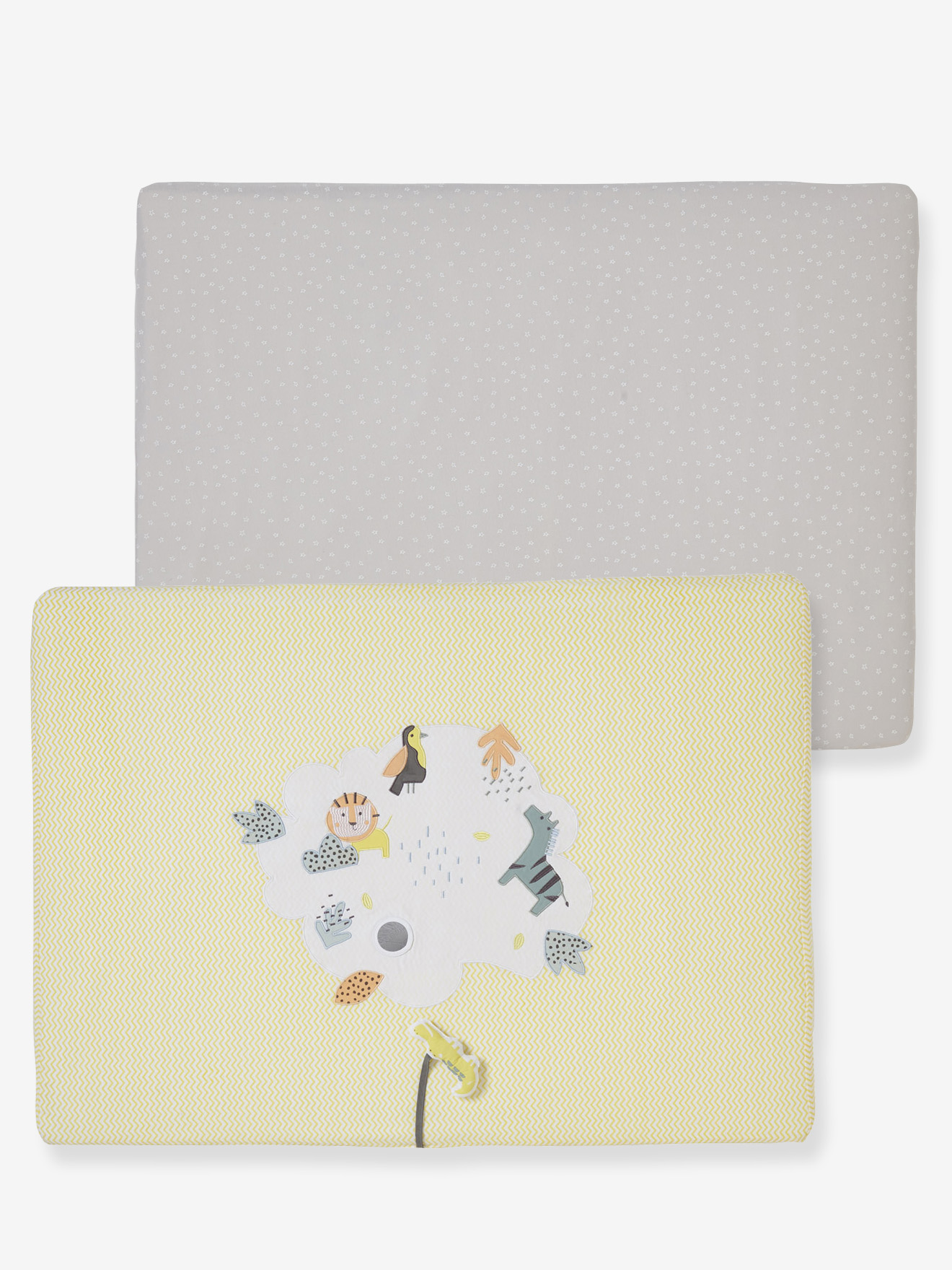Lot de 2 housses fond de parc Color jungle, VERTBAUDET