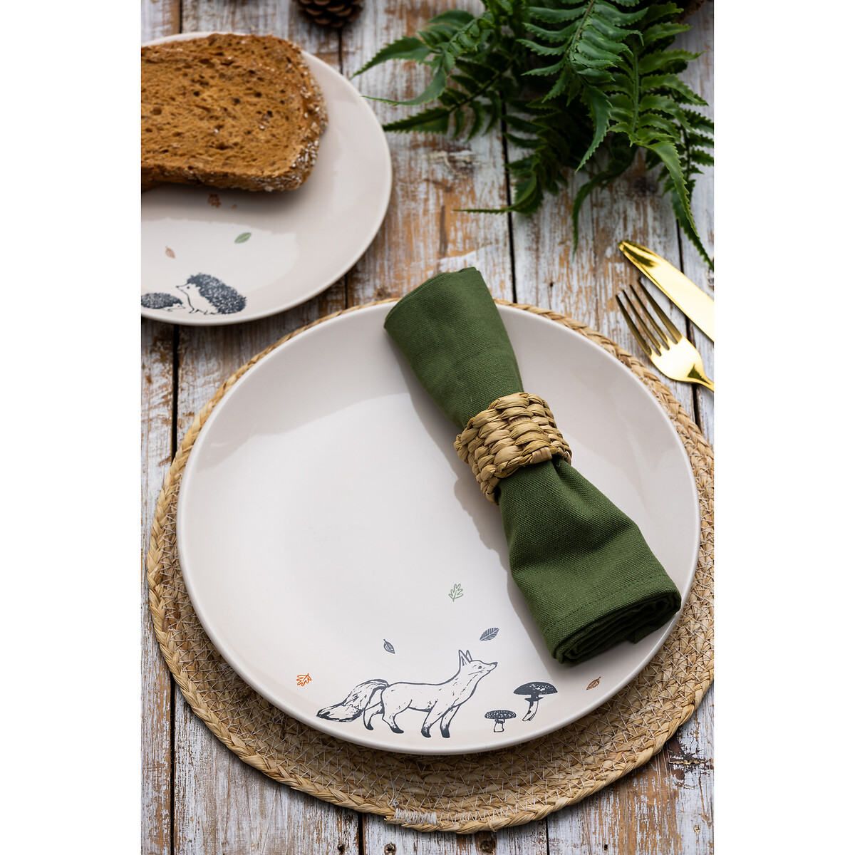 Set of 4 Woodland Dinner Plates, PRICE & KENSINGTON