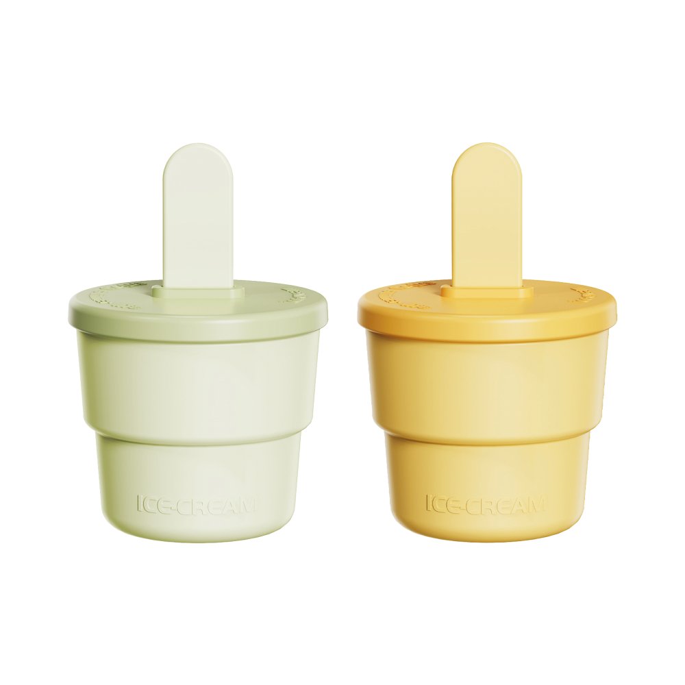 Kit de 2 pots à esquimaux avec cuillere, YOKO