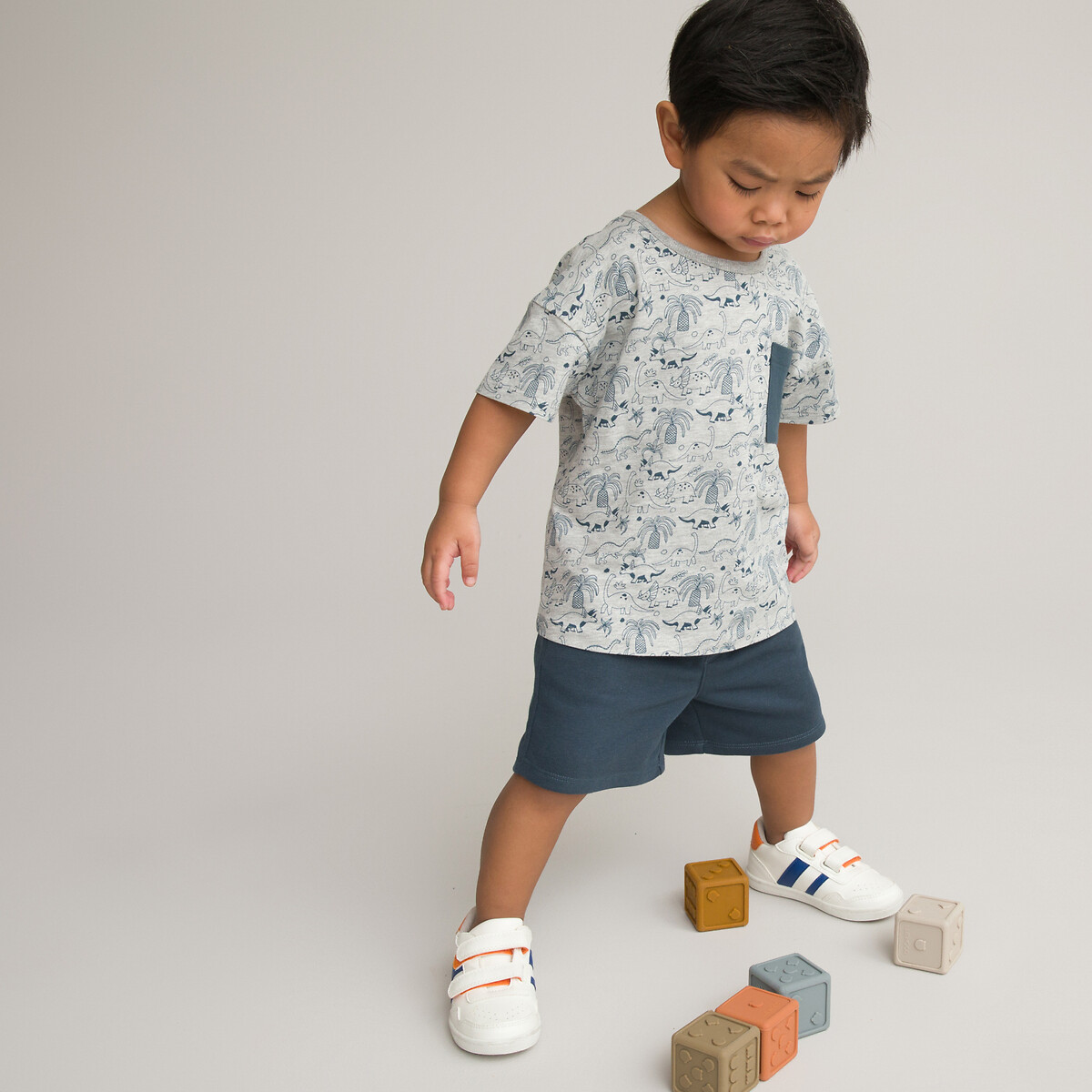 Pack of 2 T-Shirt/Shorts Outfits in Cotton