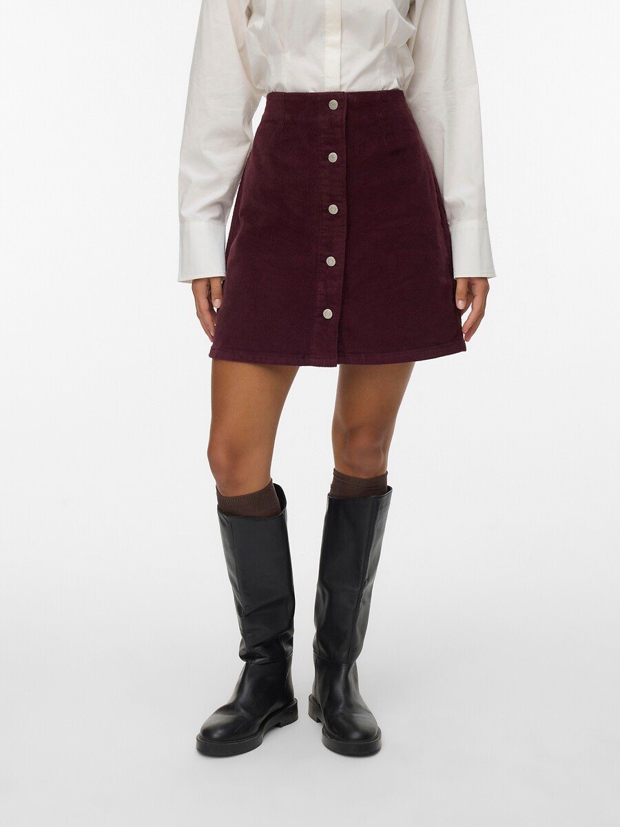 Jupe courte en velours, VERO MODA