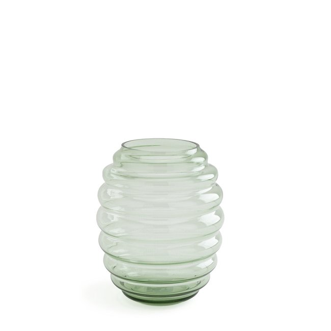 Vase verre H25 cm, Mukita Couleur vert <span itemprop=
