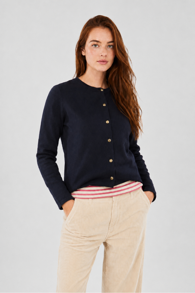 Cardigan en maille haute densité VANNES, ARMOR-LUX