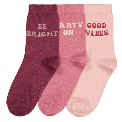 Pack of 3 Pairs of Socks in Cotton Mix LA REDOUTE COLLECTIONS