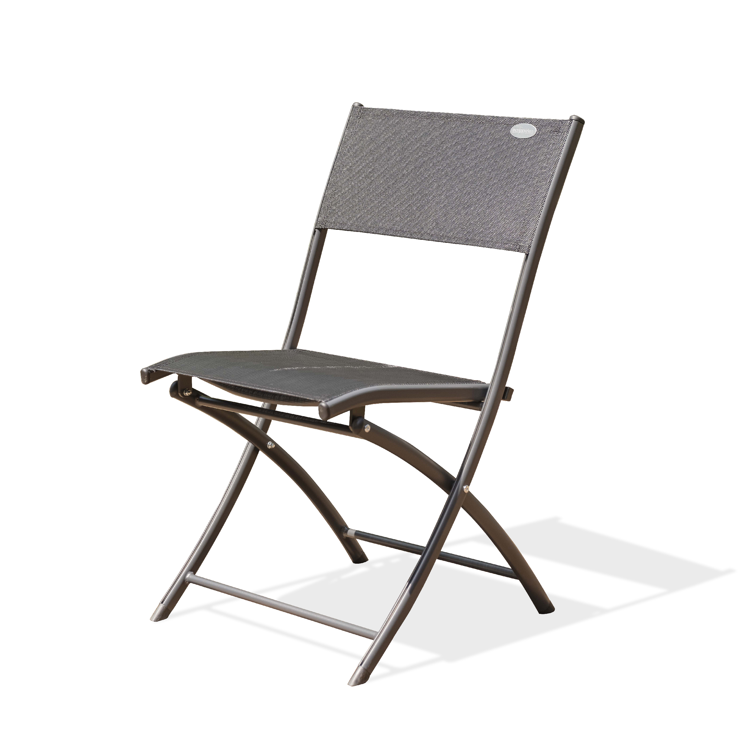 Lot de 6 chaises en aluminium et toile plastifiée C43, DCB GARDEN