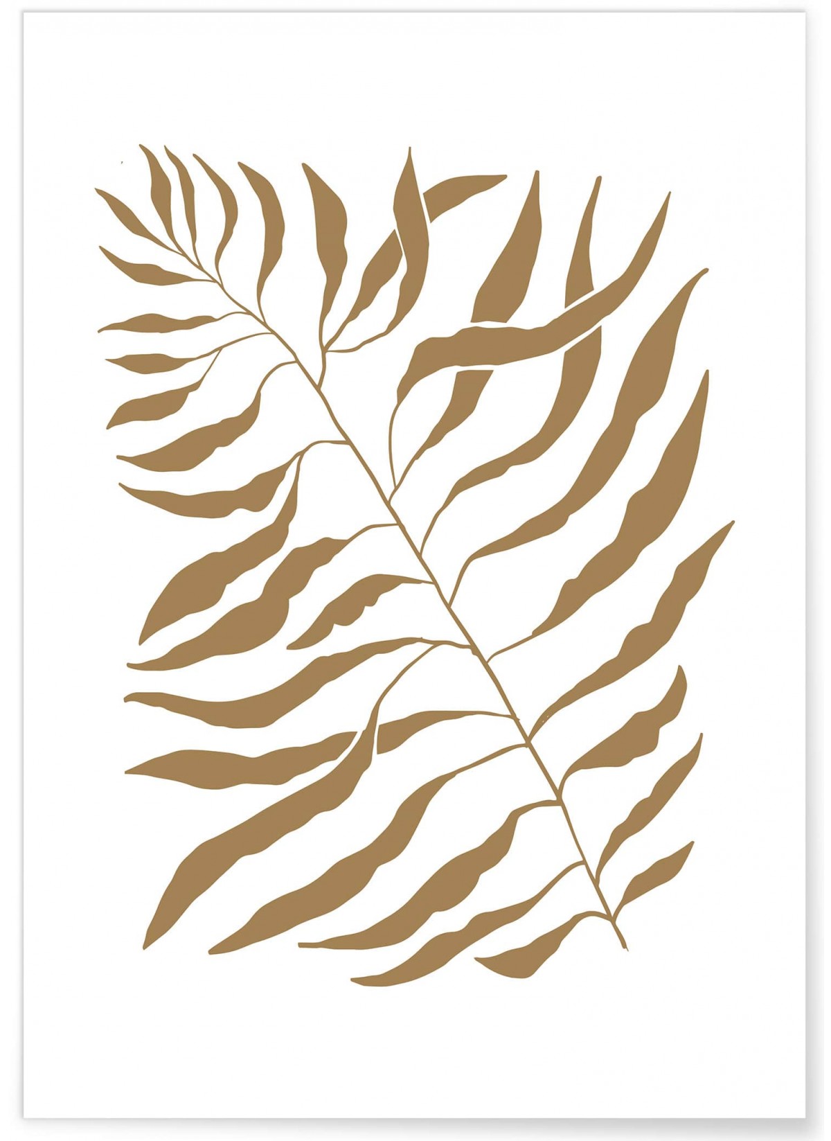 Affiche Abstract feuille 3, L'AFFICHERIE