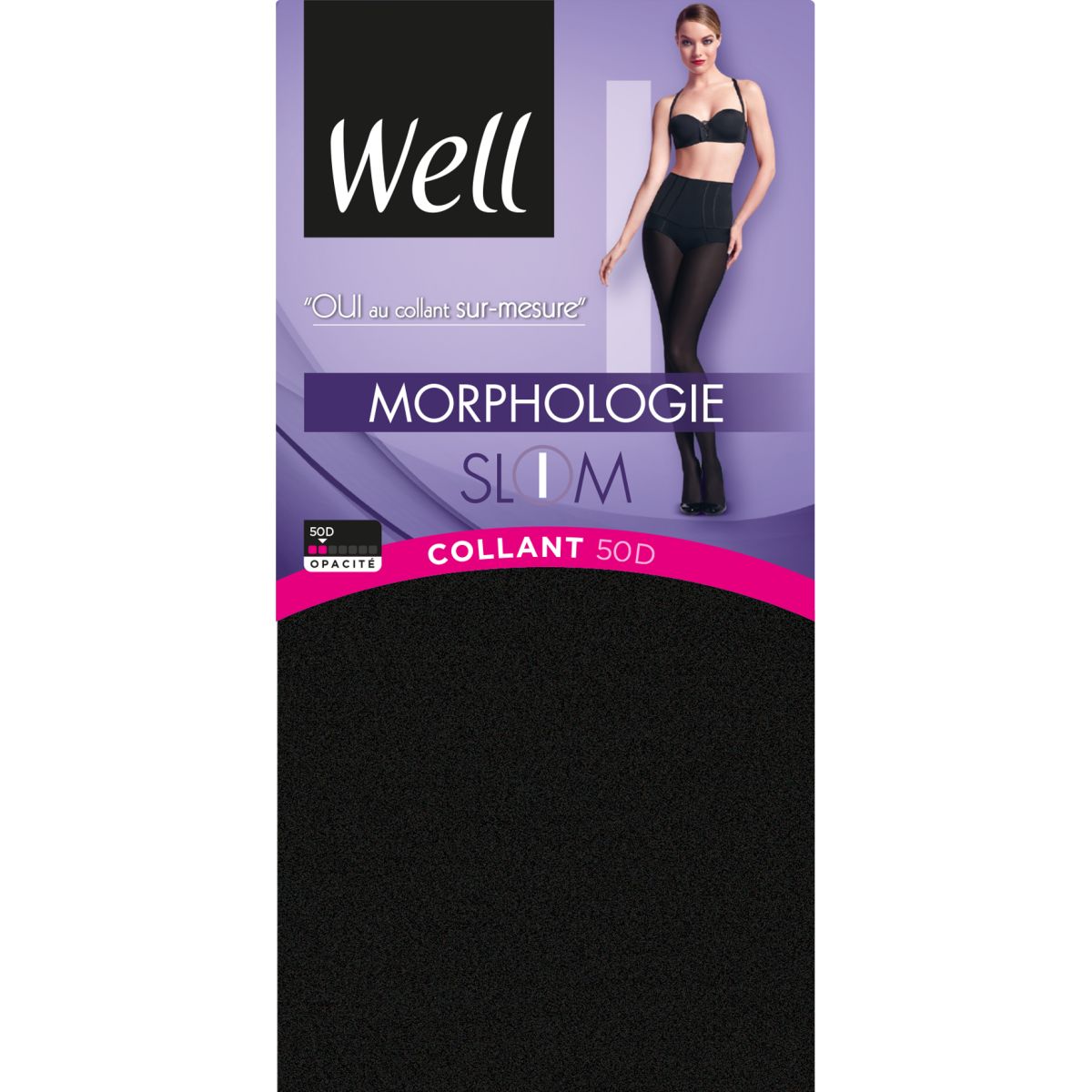 Collant Opaque 60D sur-mesure Morphologie, Collants - Boutique en ligne Well