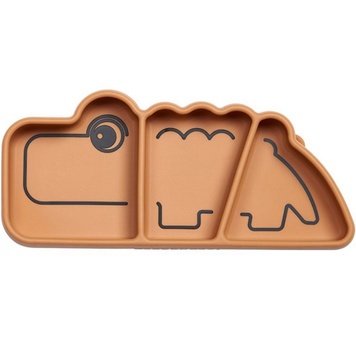 Assiette Bebe Compartimentee En Silicone Croco Done By Deer La Redoute