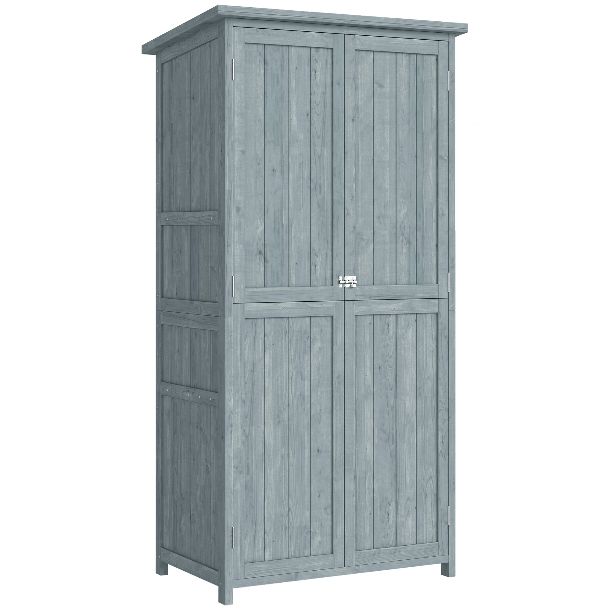 Armoire de rangement d'extérieur Bois de, OUTSUNNY