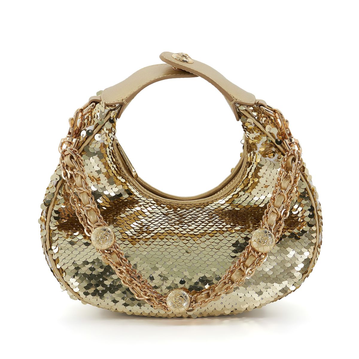 Sac bandoulière shop noir chaine dorée