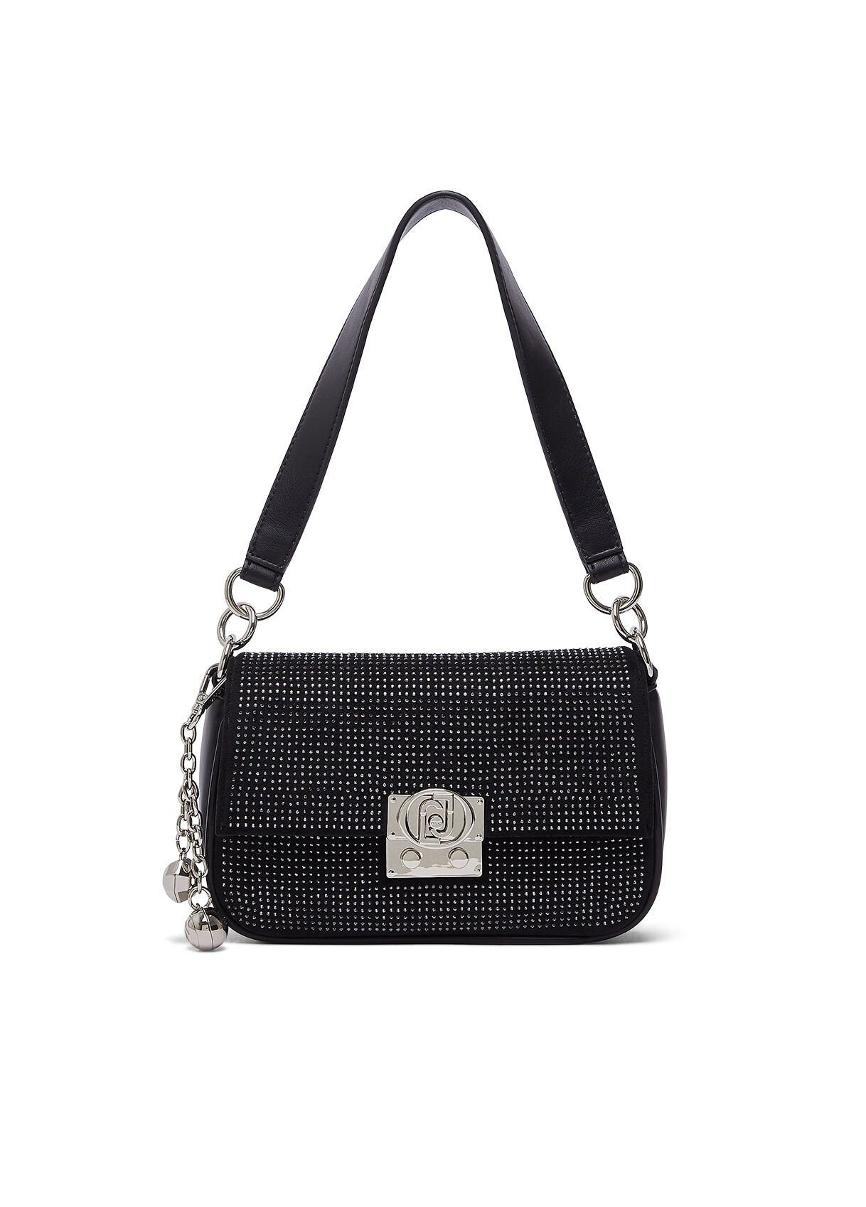 Sac porté épaule format petit avec charm, LIU JO
